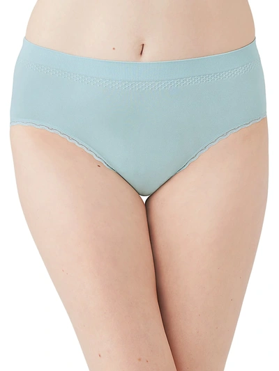 Wacoal B-smooth Hi Cut Brief Underwear 834175 In Blue Fog