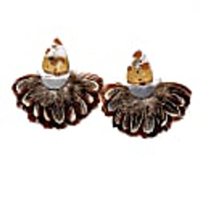 Babaloo Jewelry Venus With Pheasant Fan