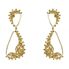 Mamba Pandora Melting Golden Earrings In Golden