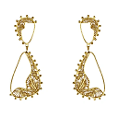 Mamba Pandora Melting Golden Earrings
