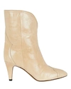 ISABEL MARANT DYTHO LEATHER ANKLE BOOTS,060088205957