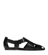 Emme Parsons Ernest Leather Sandals In Black