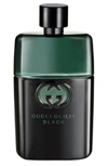 Gucci Guilty Black Men /  Edt Spray 1.6 oz (50 Ml) (m) In Black / Orange