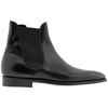 BURBERRY WORDSWORTH BLACK SMOOTH LEATHER BOOTS, BRAND SIZE 6
