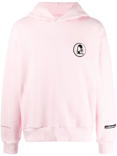 Styland Appliqué-logo Cotton Hoodie In Rosa