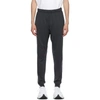 Nike Grey Yoga Dri-fit Lounge Pants In Off Noir/black/gray