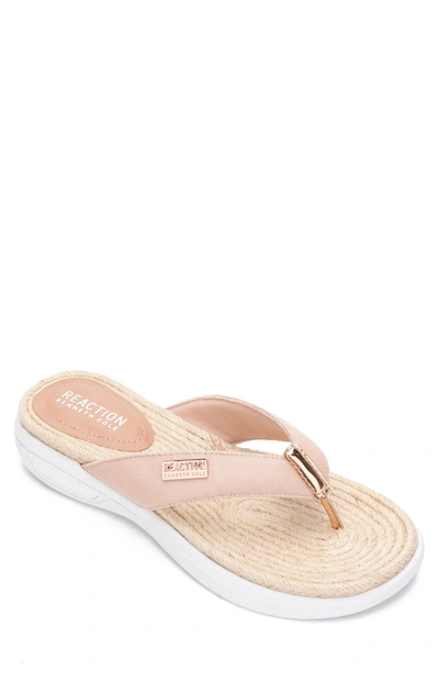 Kenneth Cole Reaction Ready Espadrille Flip-flop In Blush