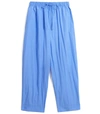 CO ELASTIC WAIST DRAWSTRING PANT IN OXFORD BLUE