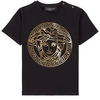 VERSACE BLACK MEDUSA T-SHIRT,10001021A00229