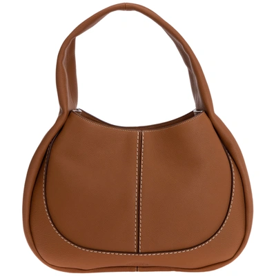 Tod's Women's Leather Handbag Tote Shopping Bag Purse In Brown