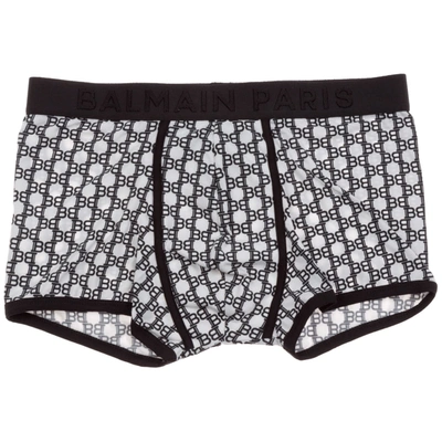 Balmain K/ikonik Boxer Shorts In Bianco