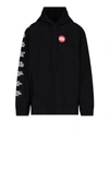 Raf Simons Oversized Patch-embellished Hoodie In Black