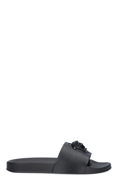 Versace Sandal Slide The Medusa In Black