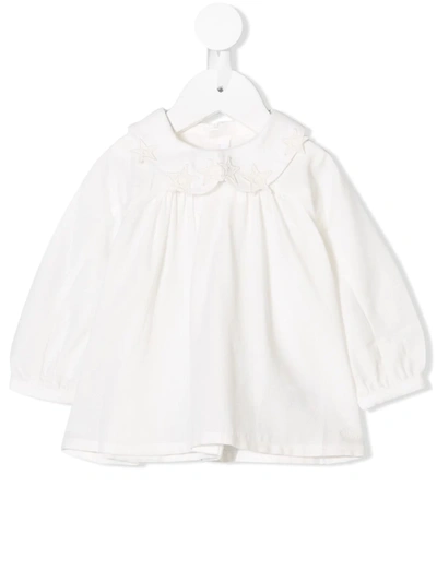 Chloé Babies' Embroidered Shirt (6-36 Months) In 白色