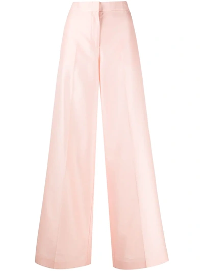 Pucci Wide-leg High-waisted Trousers In Pink
