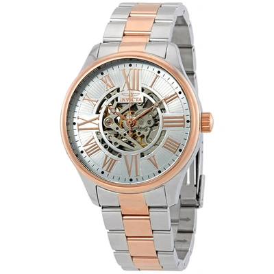 Invicta Objet D Art Automatic Silver Dial Mens Watch 27558 In Two Tone  / Gold Tone / Rose / Rose Gold Tone / Silver