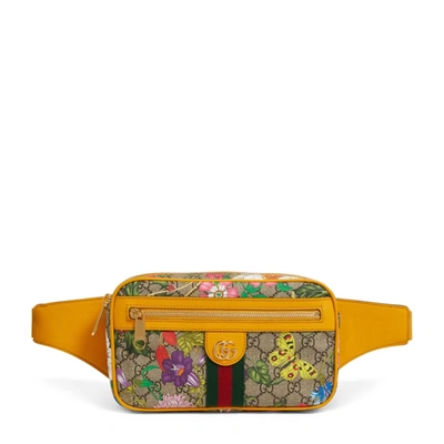 Gucci Ophidia Gg Flora Belt Bag In Green,red,yellow