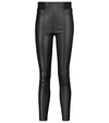 BRUNELLO CUCINELLI HIGH-RISE LEATHER LEGGINGS,P00572453