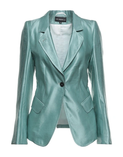 Ann Demeulemeester Suit Jackets In Turquoise