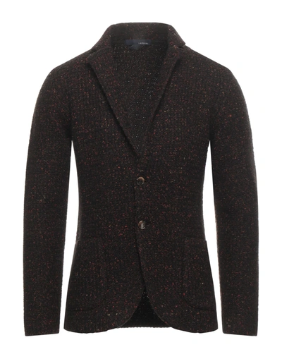 Lardini Suit Jackets In Dark Brown