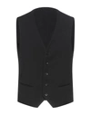 Tonello Wool Vest Black In Black