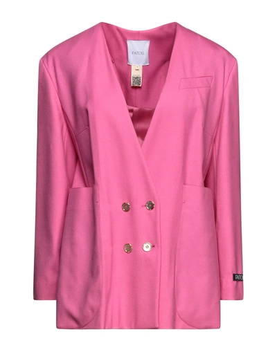 Patou Suit Jackets In Fuchsia