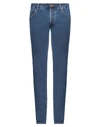 Hand Picked Man Jeans Blue Size 33 Cotton, Polyethylene, Polyurethane In Blue