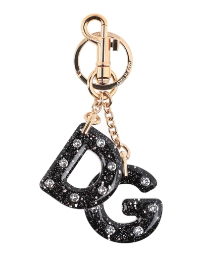Dolce & Gabbana Key Rings In Black