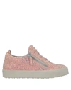 Giuseppe Zanotti Sneakers In Light Pink