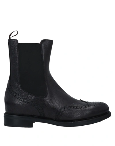 Santoni Ankle Boots In Lead