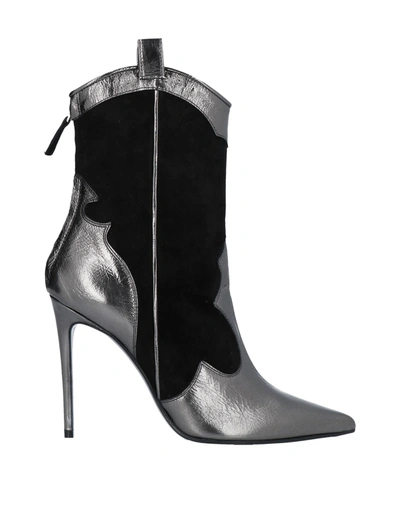 Aldo Castagna Ankle Boots In Steel Grey