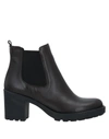 Vincent Vega Ankle Boots In Dark Brown