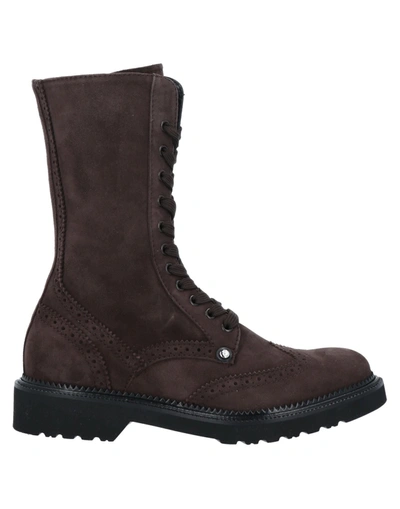 Paciotti 308 Madison Nyc Ankle Boots In Brown