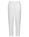 PANICALE PANICALE WOMAN PANTS IVORY SIZE 8 VISCOSE, ELASTANE,13567696IX 3