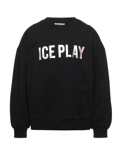Ice Play Sweatshirts In Black