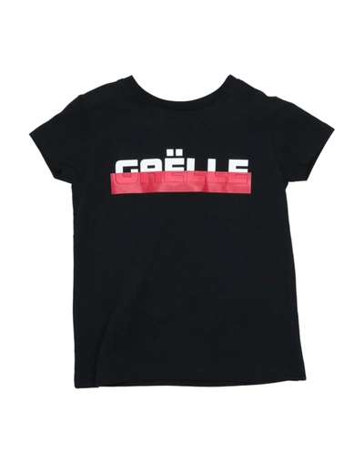 Gaelle Paris Kids' T-shirts In Black