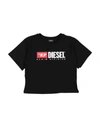 Diesel Kids' T-shirts In Black