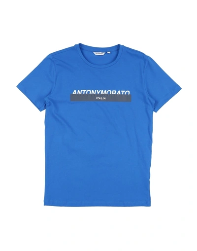 Antony Morato Kids' T-shirts In Bright Blue