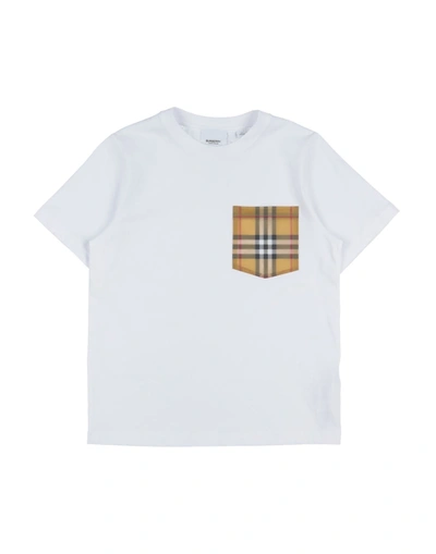Burberry Kids' T-shirts In White