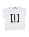 !m?erfect Kids'  T-shirts In White