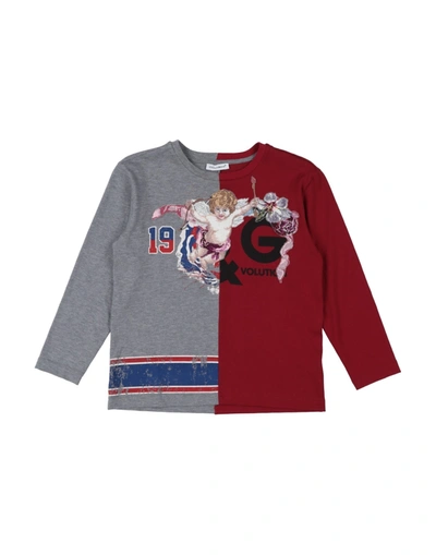 Dolce & Gabbana Babies' T-shirts In Grey