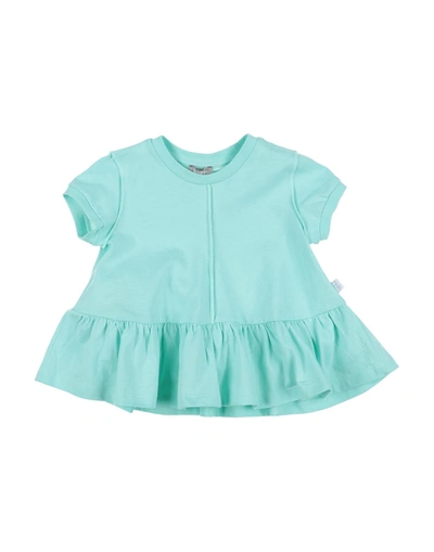 Il Gufo Kids' T-shirts In Turquoise