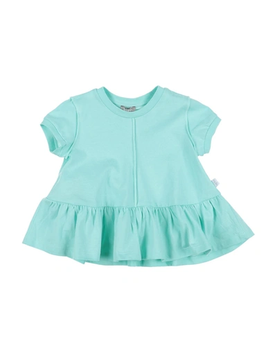 Il Gufo Babies' T-shirts In Turquoise