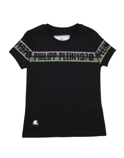 Philipp Plein Kids' T-shirts In Black
