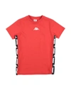 Kappa Kids' T-shirts In Red