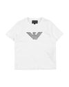 Emporio Armani Kids' T-shirts In White