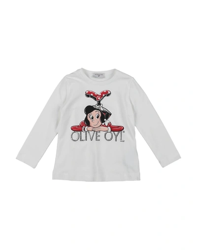 Monnalisa Kids' T-shirts In White