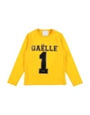 Gaelle Paris Kids' T-shirts In Yellow
