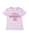 Alberta Ferretti Kids' T-shirts In Pink