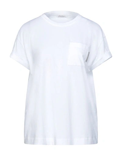 Brunello Cucinelli T-shirts In White